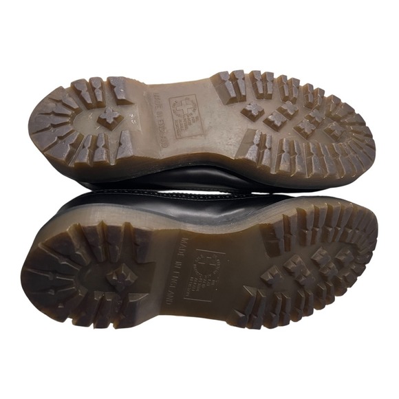 Dr. Martens 3989 Wingtip Brogue Leather Oxford Shoes Black White Mens - Picture 3 of 9